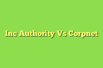 Inc Authority Vs Corpnet