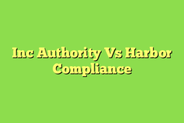 Inc Authority Vs Harbor Compliance