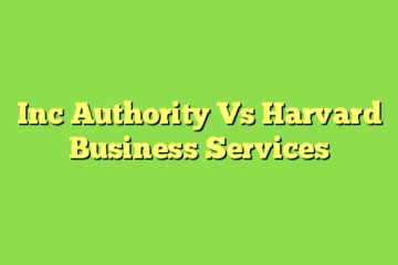 Inc Authority Vs Harvard Business Services