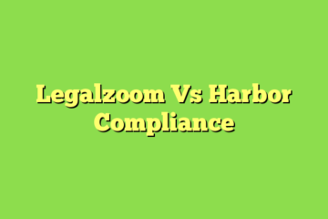 Legalzoom Vs Harbor Compliance