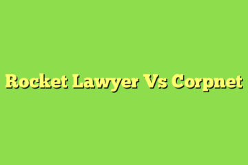 Rocket Lawyer Vs Corpnet