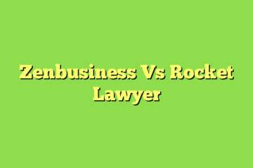 Zenbusiness Vs Rocket Lawyer