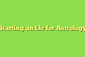 Starting an Llc for Astrology