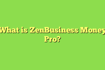 What is ZenBusiness Money Pro?